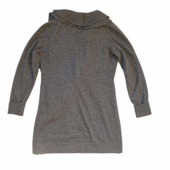 Lafayette 148 Cardigan Medium Wool/Cashmere Wrap Tie Ruffle Crossover Gr… - Picture 7 of 8